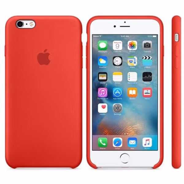 Apple Silicone Backcover Apple iPhone 6(s) Plus - Red