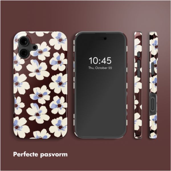Selencia Vivid Backcover met MagSafe Apple iPhone 16 - Choco Flower Pop