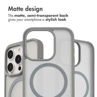 imoshion Colour Guard Back Cover with MagSafe Apple iPhone 15 Pro - Grey