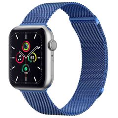 imoshion Milanees magnetisch bandje Apple Watch Series 1 t/m 10 / SE / Ultra (2) (44/45/46/49 mm) - Maat M - Blauw