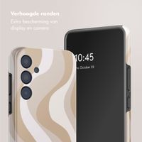 Selencia Vivid Tough Backcover Samsung Galaxy A35 - Desert Waves Beige