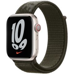 Apple Nike Sport Loop Band Apple Watch Series 1 t/m 9 / SE (38/40/41 mm) | Series 10 / 11 (42 mm) - Cargo Khaki