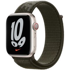 Apple Nike Sport Loop Band Apple Watch Series 1 t/m 9 / SE (38/40/41 mm) | Series 10 (42 mm) - Cargo Khaki