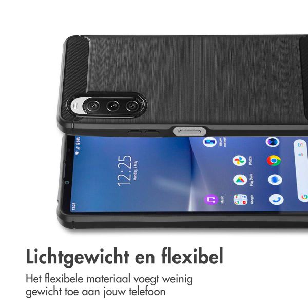 imoshion Brushed Backcover Sony Xperia 10 V - Zwart