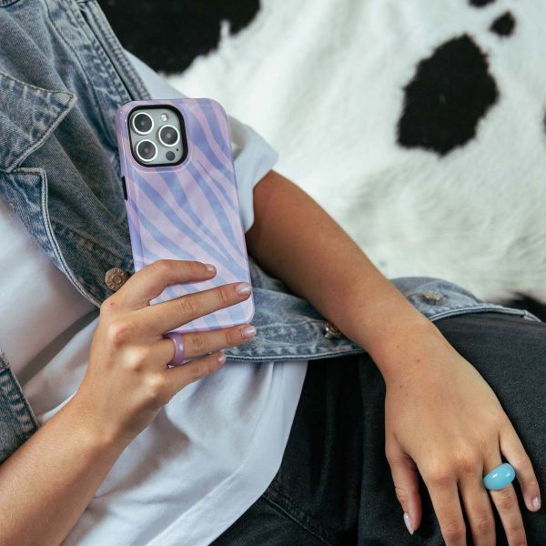 Selencia Vivid Back Cover with MagSafe Apple iPhone 15 Pro - Zebra Light Pink Lilac