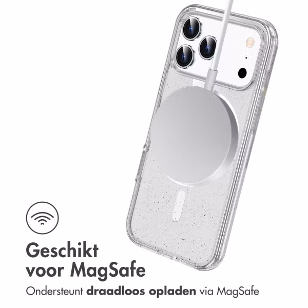 imoshion Sparkle Backcover met MagSafe Apple iPhone 17 Pro Max - Transparant