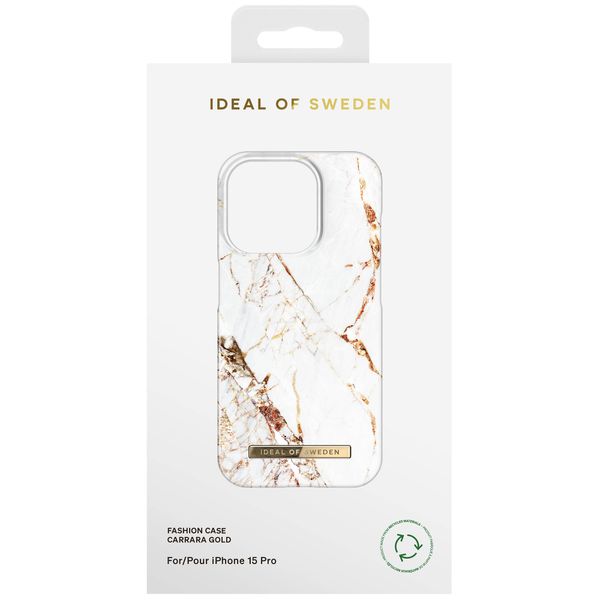 iDeal of Sweden Fashion Backcover Apple iPhone 15 Pro - Carrara Gold