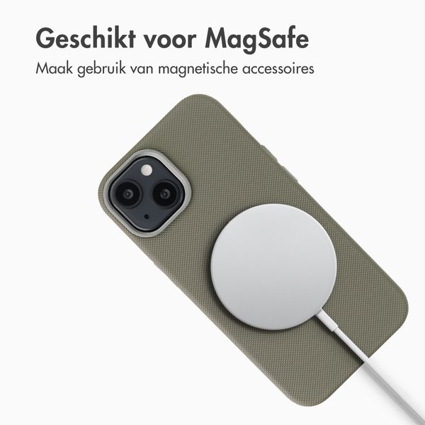 Accezz Mesh Backcover met MagSafe Apple iPhone 15 - Donkergrijs