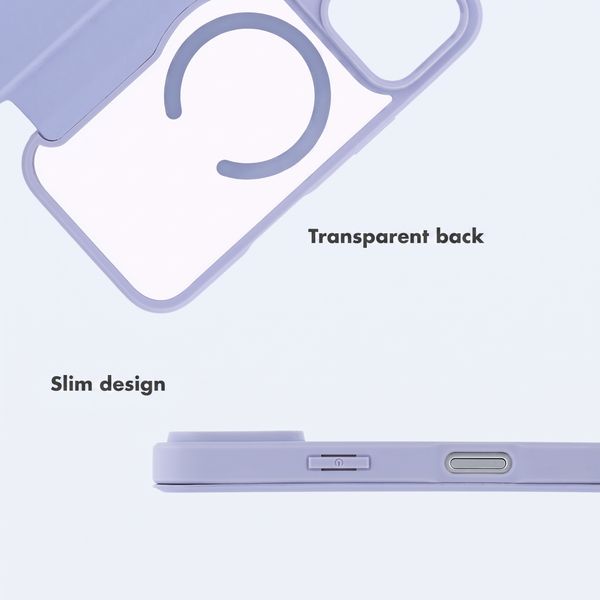 imoshion Transparent Wallet Case with MagSafe Apple iPhone 18 Pro Max / 17 Pro Max - Lilac