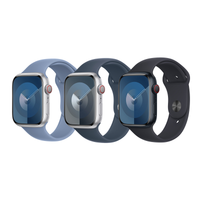 Apple 3 Pack Sport Band voor de Apple Watch | 44/45/46/49 mm - Maat S/M - Winter Blue/ Storm Blue/ Midnight