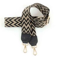 Dutchies Phone Strap - Universeel verstelbaar telefoonkoord - Tribal Chevron / Black