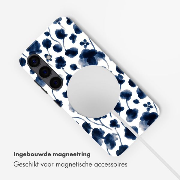 Selencia Vivid Backcover met MagSafe Samsung Galaxy S24 - Midnight Blossom