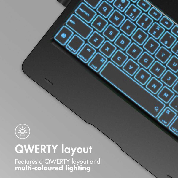 Accezz 360 Slim keyboard case QWERTY Apple iPad 9 (2021) 10.2 inch / iPad 8 (2020) 10.2 inch / iPad 7 (2019) 10.2 inch - QWERTY / NL - Black