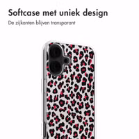 imoshion Design hoesje Apple iPhone 16 - Leopard Pink