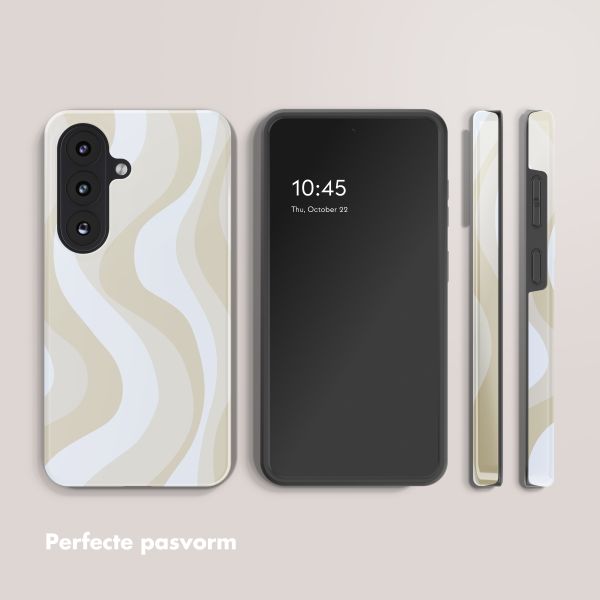 Selencia Vivid Backcover met MagSafe Samsung Galaxy S26 FE - Desert Waves Beige
