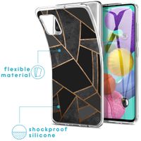 imoshion Design hoesje Samsung Galaxy A51 - Grafisch Koper / Zwart