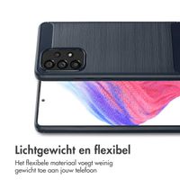 imoshion Brushed Backcover Samsung Galaxy A53 - Donkerblauw