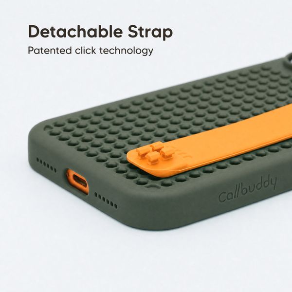 Callbuddy Hoesje met Strap Apple iPhone 17 Pro Max - Camo Orange