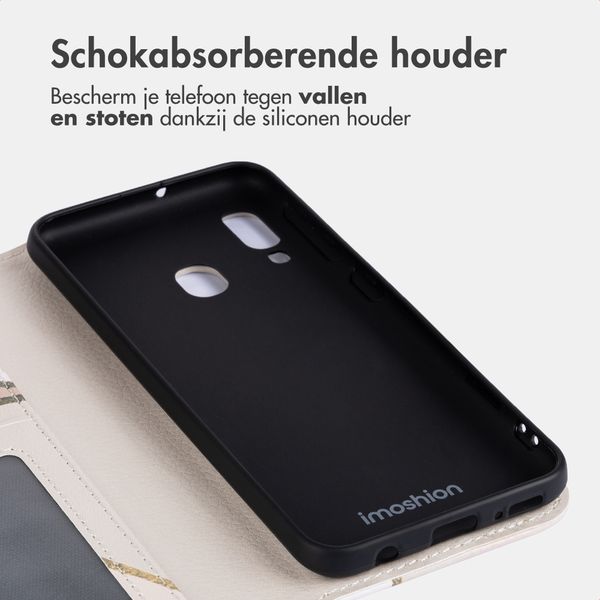 imoshion Design Bookcase Samsung Galaxy A20e - Beige Graphic