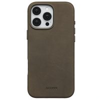 Accezz Vintage Leather Magsafe Backcover Apple iPhone 16 Pro Max - Rustic Brown