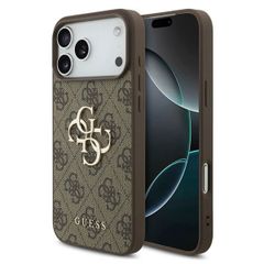 Guess 4G Metal Logo Backcover Apple iPhone 17 Pro Max - Bruin