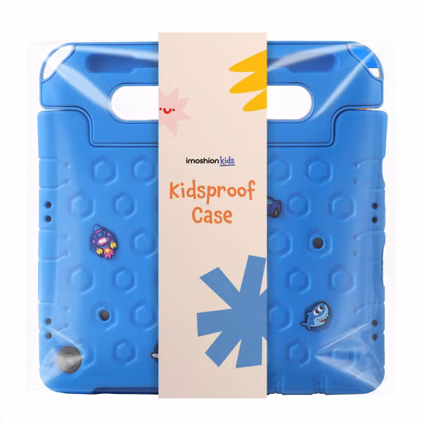 imoshion Kidsproof tablethoes met afneembare dolls Apple iPad 9 (2021) 10.2 inch / iPad 8 (2020) 10.2 inch / iPad 7 (2019) 10.2 inch - Blauw