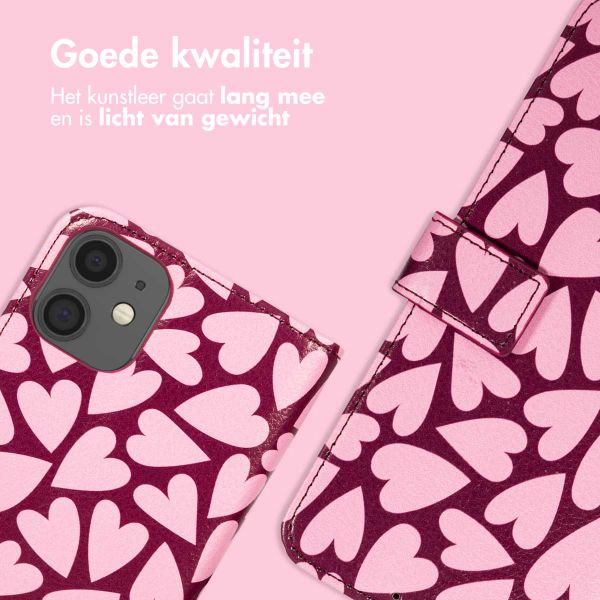 imoshion Design Bookcase Apple iPhone 12 (Pro) - Hearty Blush