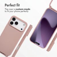 imoshion Silicone Case with Strap Apple iPhone 17 Pro Max - Sand Pink