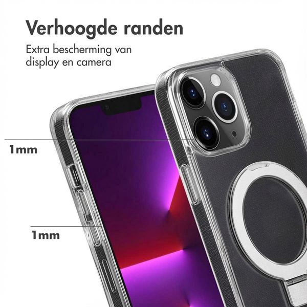 Accezz Ring Stand Backcover met MagSafe Apple iPhone 13 Pro Max - Transparant
