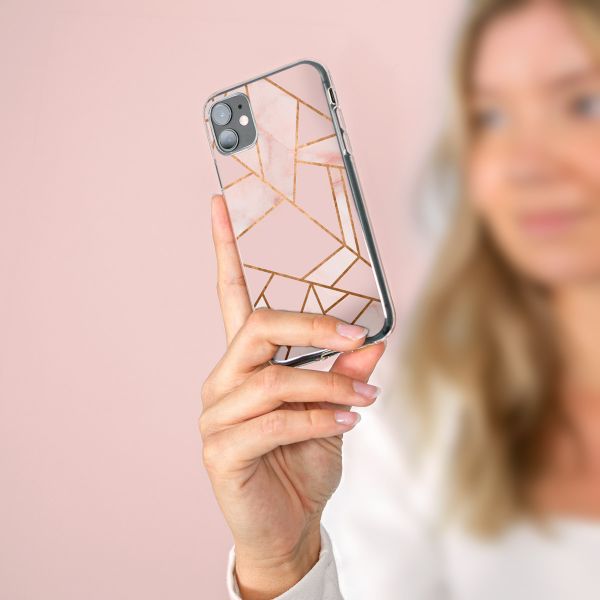 imoshion Design hoesje OnePlus Nord 2 - Grafisch Koper / Roze