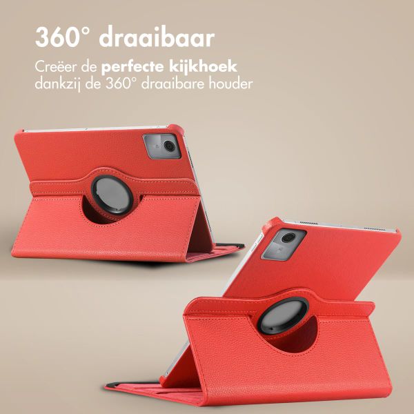 imoshion 360° draaibare Bookcase Lenovo Tab M11 - Rood