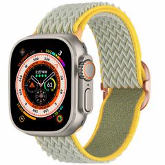 imoshion Elastisch nylon bandje Apple Watch Series 1-10 / SE / Ultra (2) - 42/44/45/46/49 mm - Lichtgroen