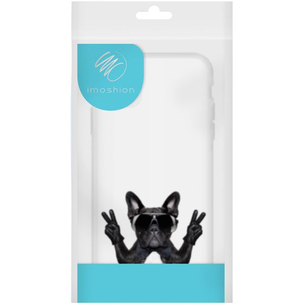 imoshion Design hoesje Samsung Galaxy S21 FE - Bulldog - Zwart