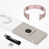 Selencia Sparkle schakelband Apple Watch Series 1 t/m 9 / SE (38/40/41 mm) | Series 10 / 11 (42 mm) - Roze