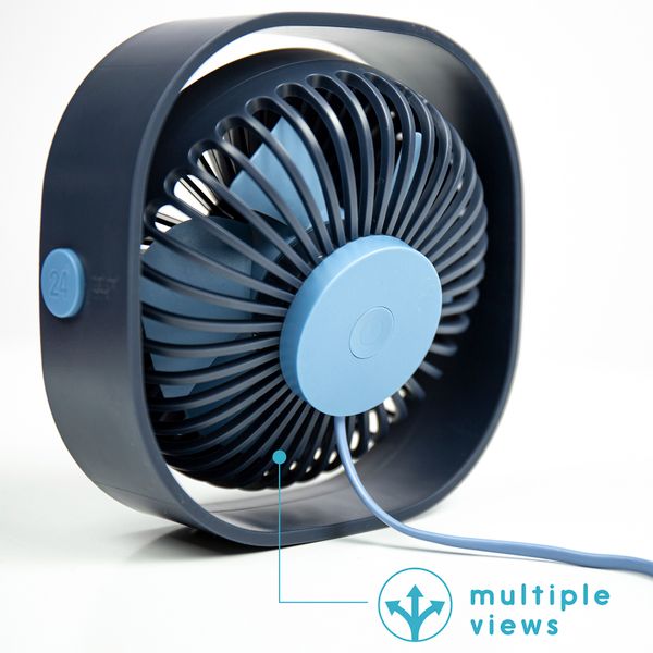 imoshion USB Bureau Ventilator - Blauw