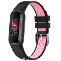 imoshion Siliconen sport bandje Fitbit Luxe - Zwart & Roze