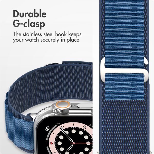 Accezz Nylon Alpine Band Apple Watch | 44/45/46/49 mm - Dark Blue
