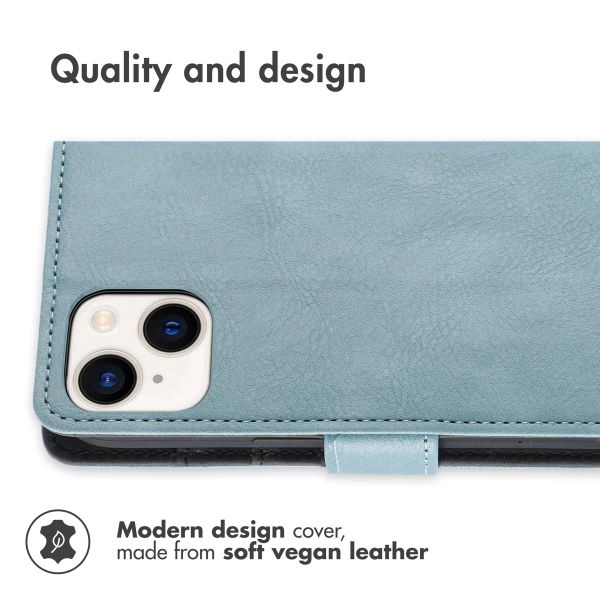 imoshion Luxury Bookcase Apple iPhone 15 Plus - Light Blue