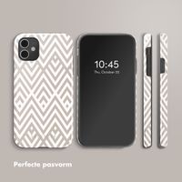 Selencia Vivid Tough Backcover iPhone 11 - Beige Zigzag