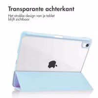imoshion Trifold Hardcase Bookcase Apple iPad Air 11 inch (2025) M3 / (2024) M2 / Air 5 (2022) / Air 4 (2020) - Lichtblauw