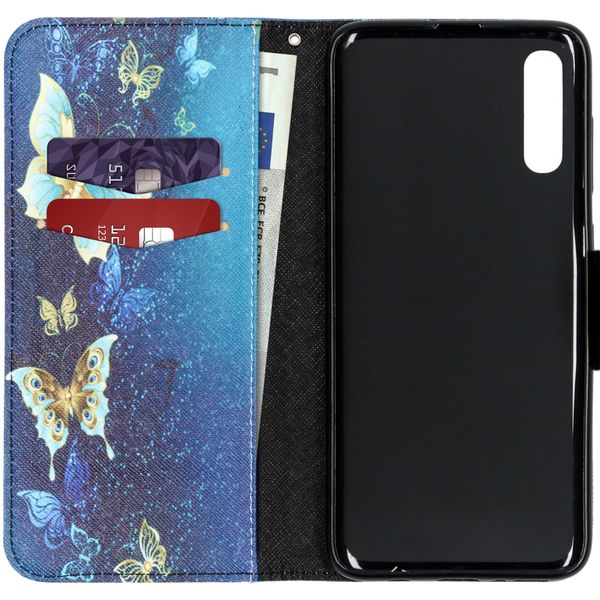 Design Softcase Bookcase Samsung Galaxy A70