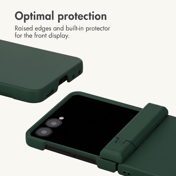 imoshion Colour Back Cover with Stand Samsung Galaxy Z Flip 8 - Dark Green