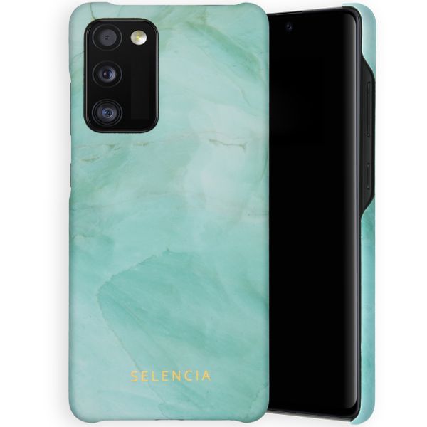 Selencia Maya Fashion Backcover Samsung Galaxy A41 - Marble Green