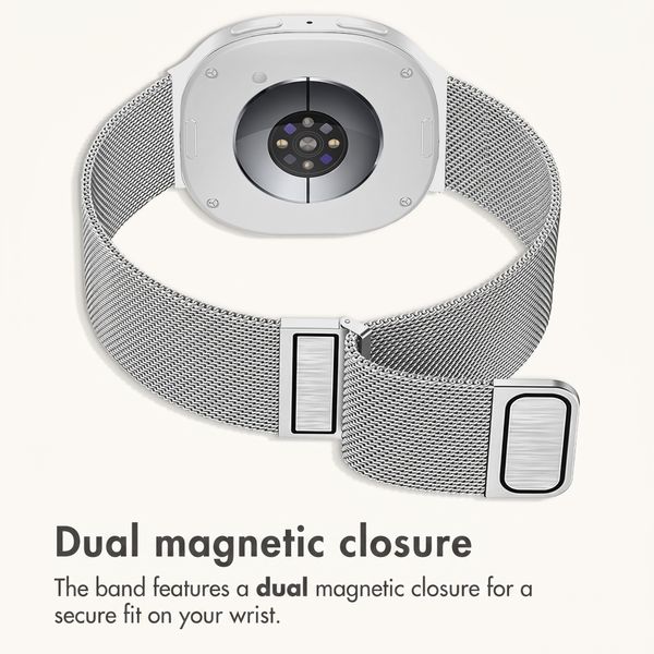 imoshion Milanese Magnetic Band Samsung Galaxy Watch 9 (40/44mm) / Watch 8 (40/44mm) / Classic (46mm) - Silver