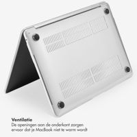 Selencia Glitter Cover Apple MacBook Air 15 inch (2023 / 2024 M3 chip / 2025 M4 chip) - Transparant