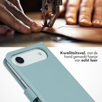 Selencia Echt Leren Bookcase Apple iPhone Air - Air Blue