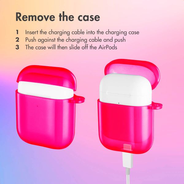 imoshion Neon case  Apple AirPods 1 / 2 - Neon Pink