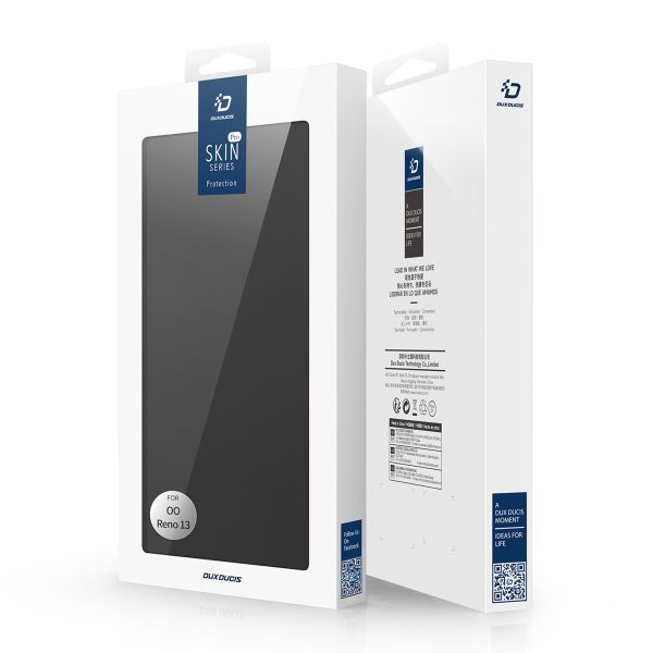 Dux Ducis Slim Softcase Bookcase Oppo Reno 13 - Zwart