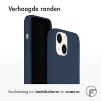 Accezz Liquid Silicone Backcover met MagSafe iPhone 14 - Donkerblauw