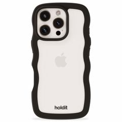 Holdit Wavy Case Apple iPhone 16 Pro - Black / Transparent